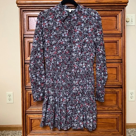 Veronica Beard Rory Floral Silk Dress
